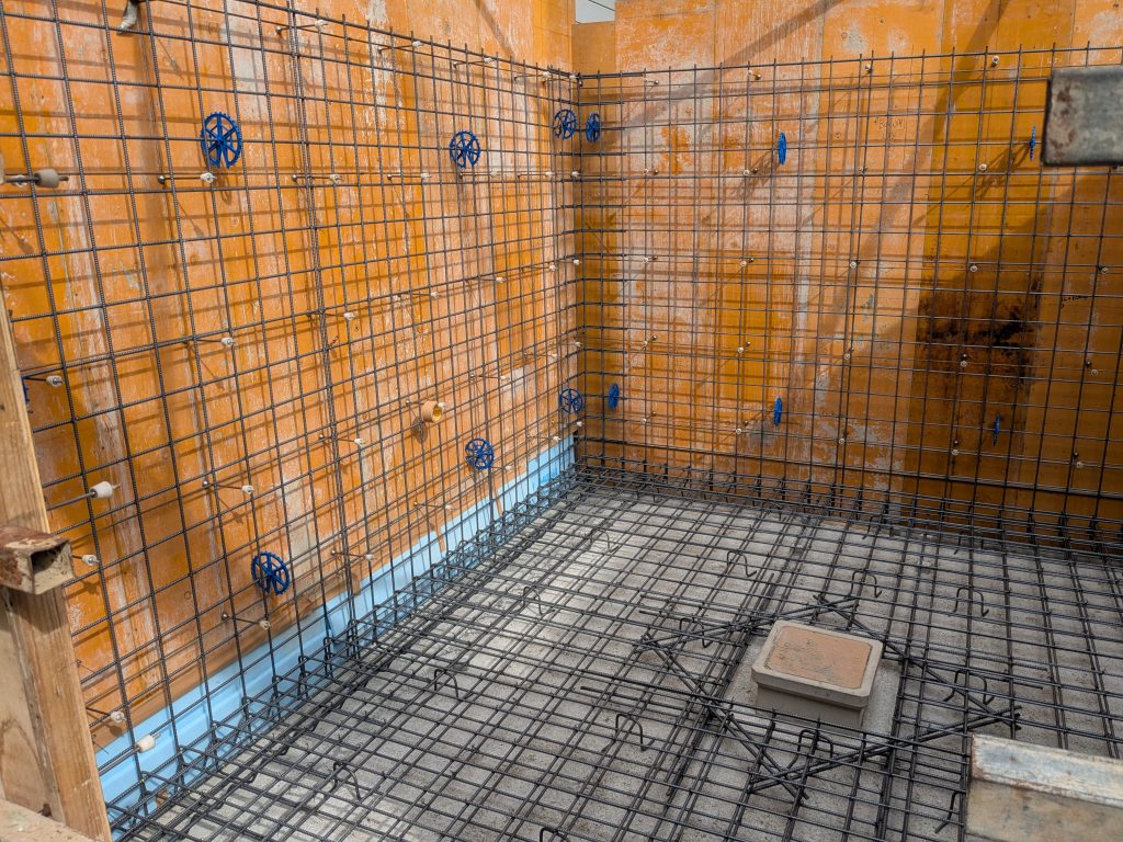 錆なし鉄筋と高精度な加工できれいな組みあがり